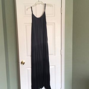 Grey to Black Ombré Maxi Dress